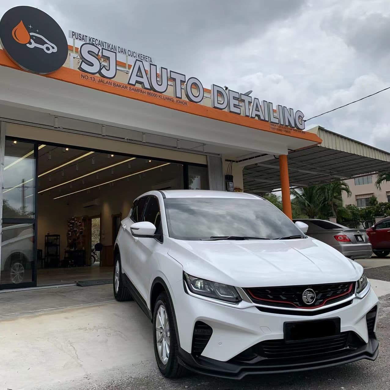 SJ Auto Detailing storefront in Kluang